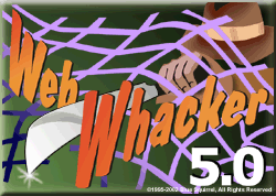 offline browser download WebWhacker 5.0 software for windows lets you take full advantage of the World Wide Web.  For $50, you can copy web sites, store valuable web information forever, create CDs, archive information, organize web sites and know that they'll never just disappear on you.  We may be biased, but if you ask us, it is $50 well spent.